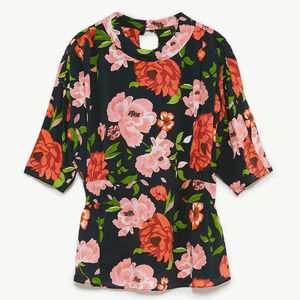 ZARA FLORAL TOP